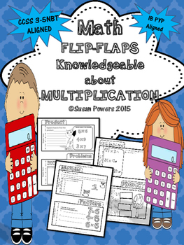 Preview of Multiplication Flip Flap Book Interactive IB PYP Math Activity