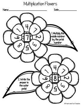 single digit multiplication fact worksheets by fresh and fun teacher