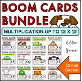 Multiplication Fluency Boom Cards Bundle