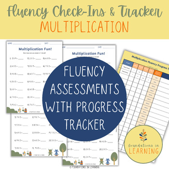 Preview of Multiplication Fluency Check-Ins (Assessments) and Progress Tracker