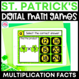 Multiplication Fluency Games Google Classroom | St. Patrick's Day