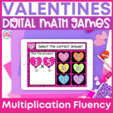 Multiplication Fluency Games Google Classroom | Valentine's Day