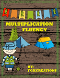Multiplication Fluency No Prep ~ Camping Theme Math Center