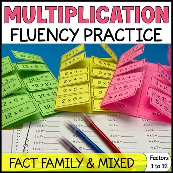 Preview of Multiplication Fluency Practice - Multiplication Facts Drills Activities & Chart