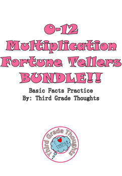 Preview of Multiplication Fortune Tellers BUNDLE - Basic Facts Practice