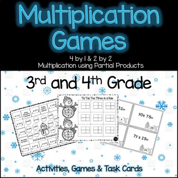 Preview of Multiplication Game 2 digit by 2 digit