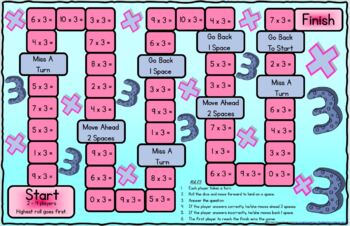 multiplication table games to print
