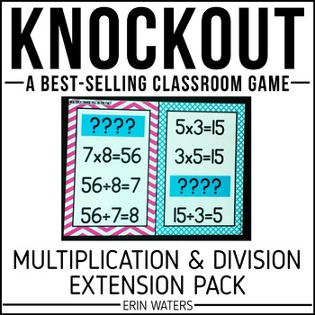 Preview of Multiplication Game - Division Game - ENRICHMENT SKILLS - Knockout