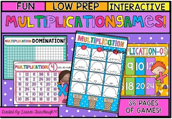Preview of Multiplication Games