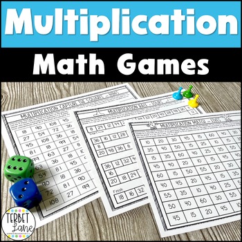 Multiplication Games by Terbet Lane | Teachers Pay Teachers