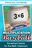 Multiplication Games: Interactive Baseball PowerPoint Game