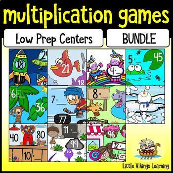 Preview of Multiplication Games: Knock Out Times Table BUNDLE