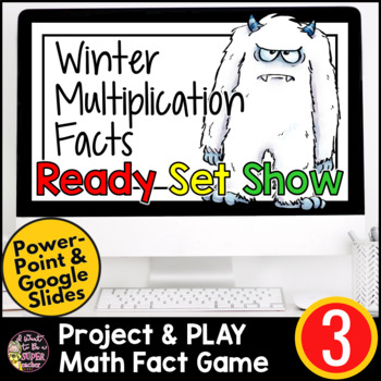 Preview of Multiplication Games | Multiplication Practice | Winter Multiplication Facts