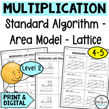 Preview of Multiplication Methods - Area Model - Lattice Multiplication - Standard