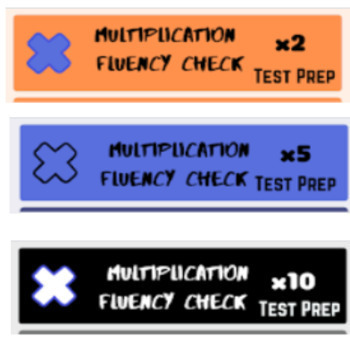 Preview of Multiplication Google Form Fluency x2 x5 x10- Self Graded and Timed