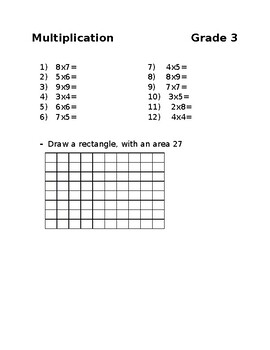 Multiplication. Grade 3 by Learnie | Teachers Pay Teachers