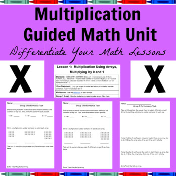 Preview of Multiplication Guided Math Lessons