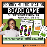 Multiplication Halloween Math Game | Center Activity for 3