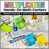 Multiplication Hands-On Math Centers for 3rd Grade| Proper