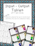 Multiplication Input Output Tables Task Cards