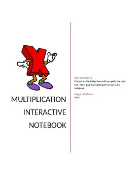 Preview of Multiplication Interactive Notebook