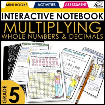 Preview of Multiplication Interactive Notebook - Multiplying Whole Numbers and Decimals