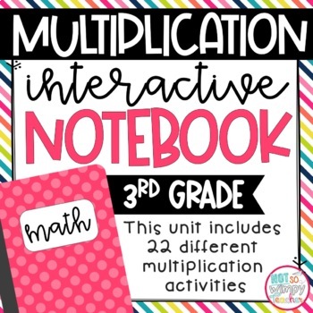 Preview of Multiplication Interactive Notebook for 3rd grade