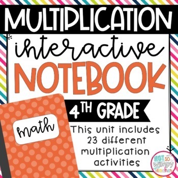 Preview of Multiplication Interactive Notebook for 4th Grade