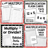 Printable Multiplication Chart Activities, Fact Fluency & 