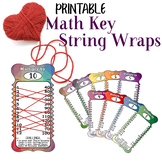 Multiplication Key String Wraps 1-10 for Math memorization