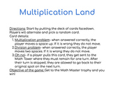 Multiplication Land game!