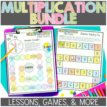 Preview of Multiplication Lesson Plan Units (BUNDLE)