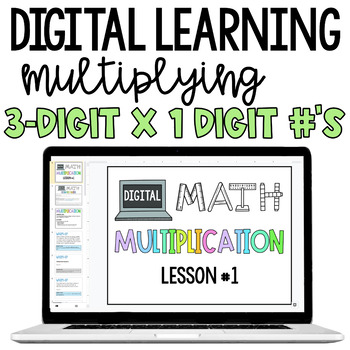 Preview of Multiplication Lesson with Videos, Questions & Answer Keys | Digital 