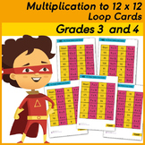 Multiplication Loop Cards / Dominoes  up to 12 x 12 tables