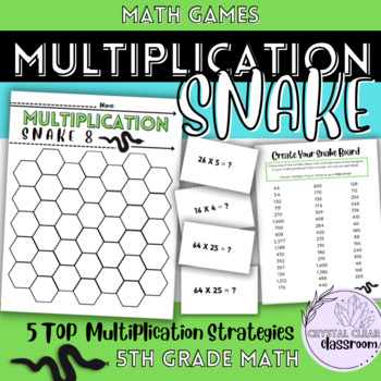 Preview of Multiplication MATH Game - SNAKE 8 (THE NEW BINGO!)