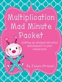 Multiplication Mad Minute Packet