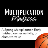 Multiplication Madness Spring Review Activity