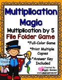 Multiplication Magic Multiplying by 5s File Folder Game