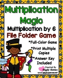 Multiplication Magic Multiplying by 6s File Folder Game