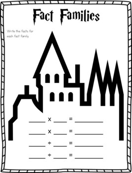 multiplication managed harry potter math tpt