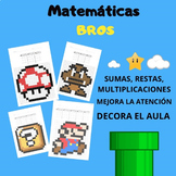 Multiplication Mario Bros - Color by number