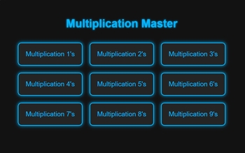 Preview of Multiplication Master 1-9's for Elementary Levels
