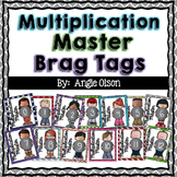 Multiplication Fact Master Brag Tags | Digital Stickers | 