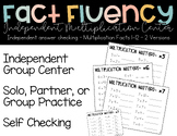 Multiplication Masters - A Fact Fluency Independent Math S