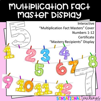 Preview of Multiplication Masters Digital Display