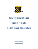 Multiplication Mastery Timed Tests (0-12's and Doubles)
