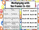 Multiplication Matching Game Using Ten Frames-(Subitizing/