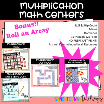 Preview of Multiplication Math Centers