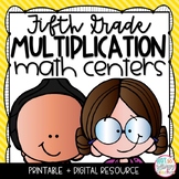 Multiplication Math Centers FIFTH GRADE
