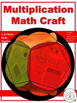 Preview of Multiplication Math Craft for Google